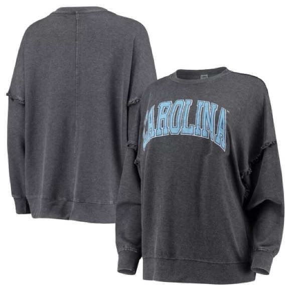 Women's Gameday Couture Heathered Charcoal North Carolina Tar Heels Basically Pe - Picture 2 of 4